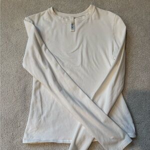 Skims Cotton Jersey Long Sleeve in Marble
